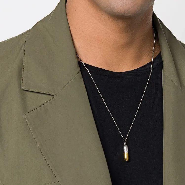 True Rocks Small Pill Pendant Necklace-2