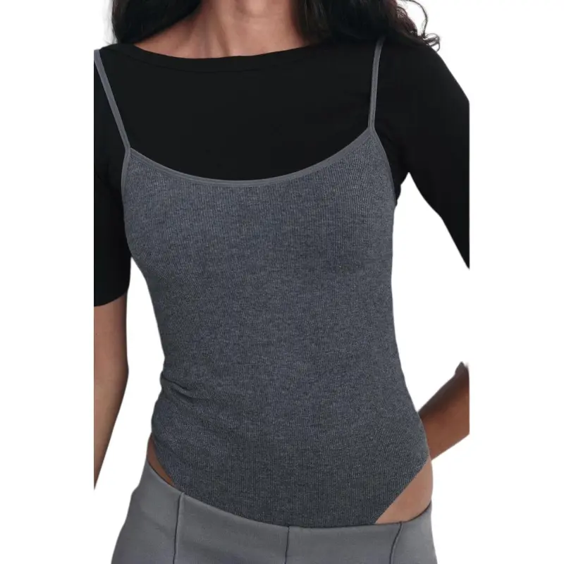 ZARA Bodysuits Women's Mud Gray-5