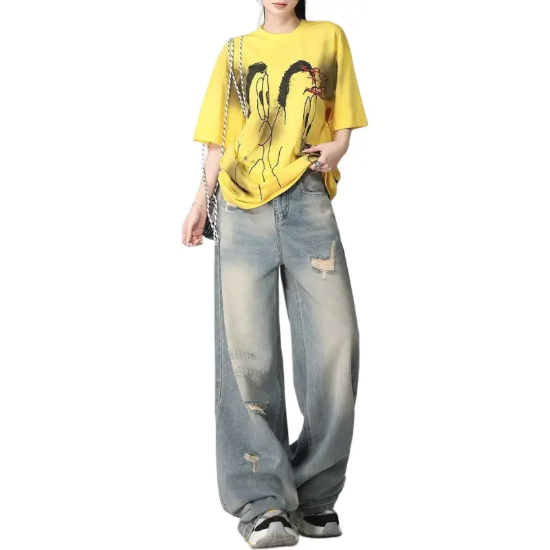 Concubine Zhu Jeans Women's Blue-2