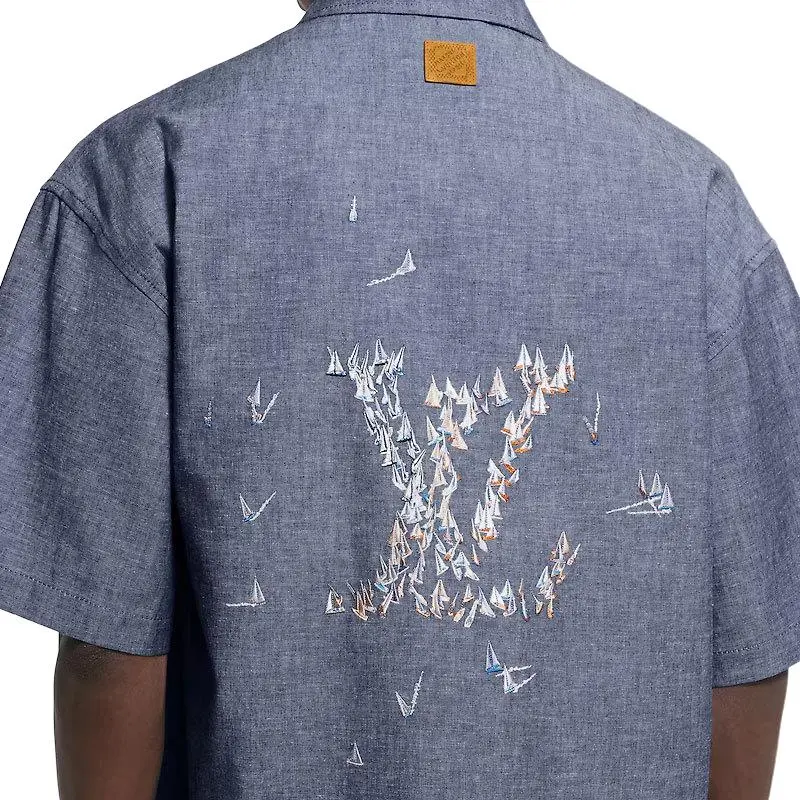 LOUIS VUITTON FW25 Shirt Men's Blue-4
