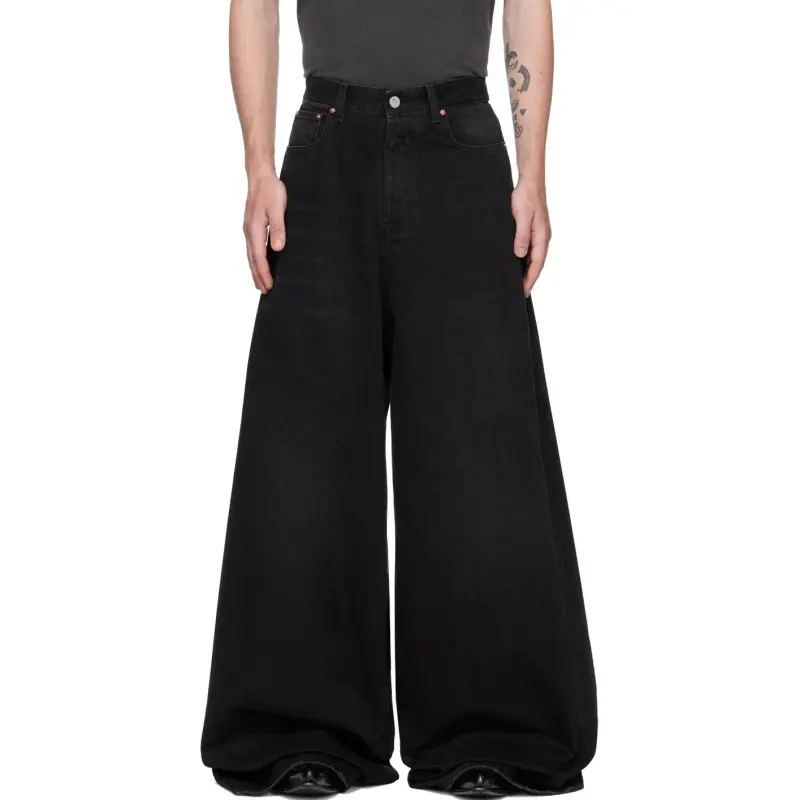 Vetements Plain Baggy Jeans 'Black'-3