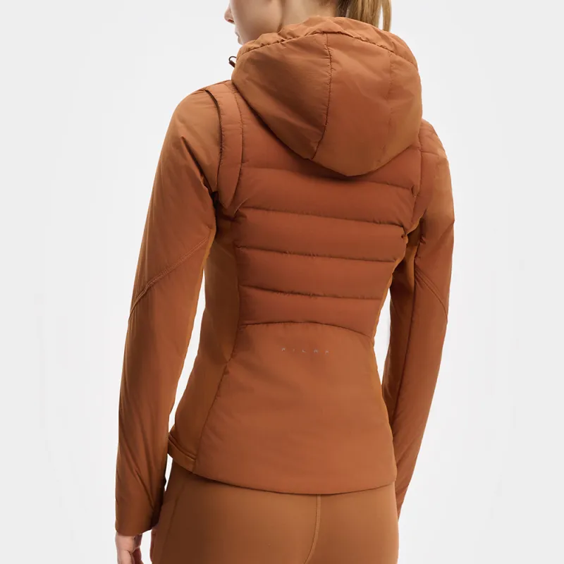 FILA Fitness Puffer Jacket Women's Chestnut Brown-4