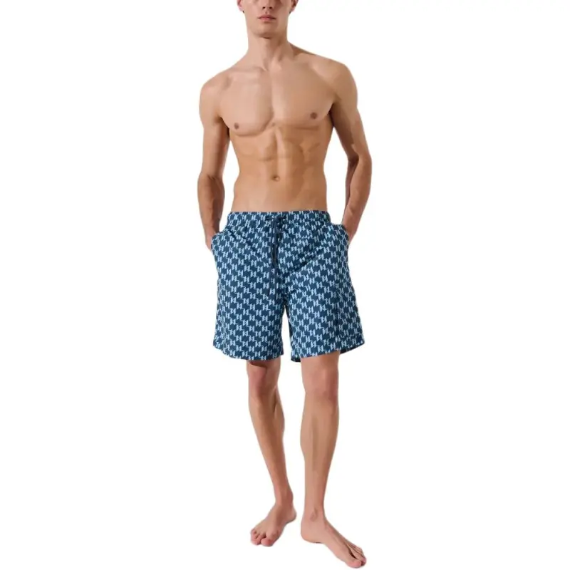 KARL LAGERFELD / Karl Lagerfeld Jeans Monogram pattern Swim Shorts-1