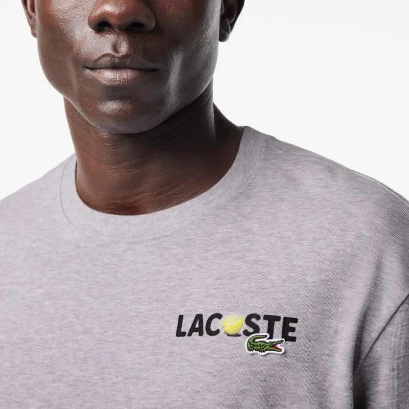 LACOSTE T Shirts Men Gray-4
