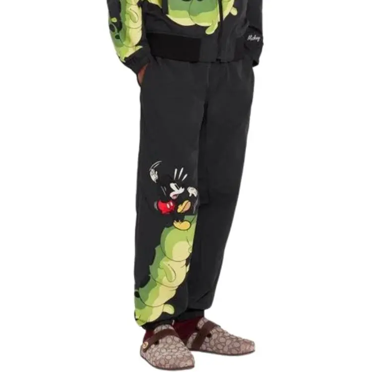 COACH X DISNEY Knitted Sweatpants Men's Black-3