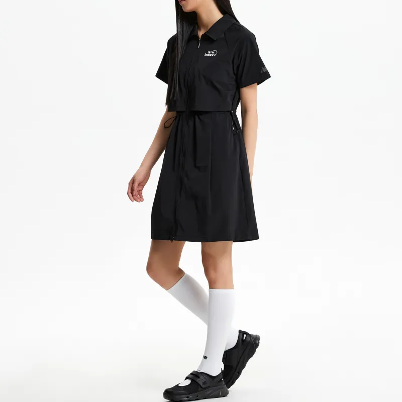 New Balance WOMENFROZEN Short Sleeved Dress Women's Black-6