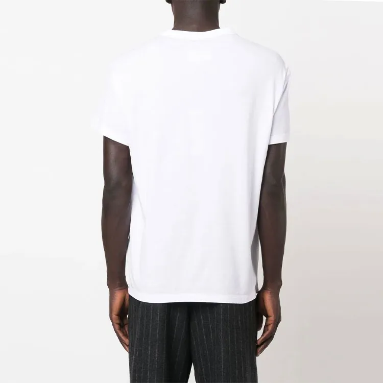 Maison Margiela Logo Embroidered Crewneck T Shirt-3