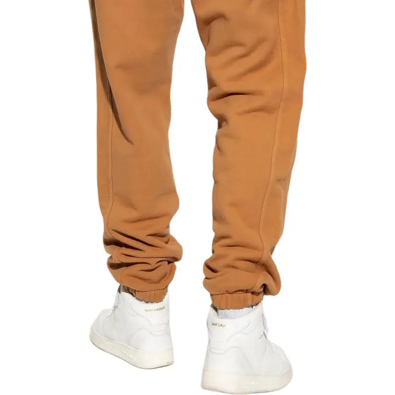 SAINT LAURENT Drawstring waistband Cotton Track Pants-4
