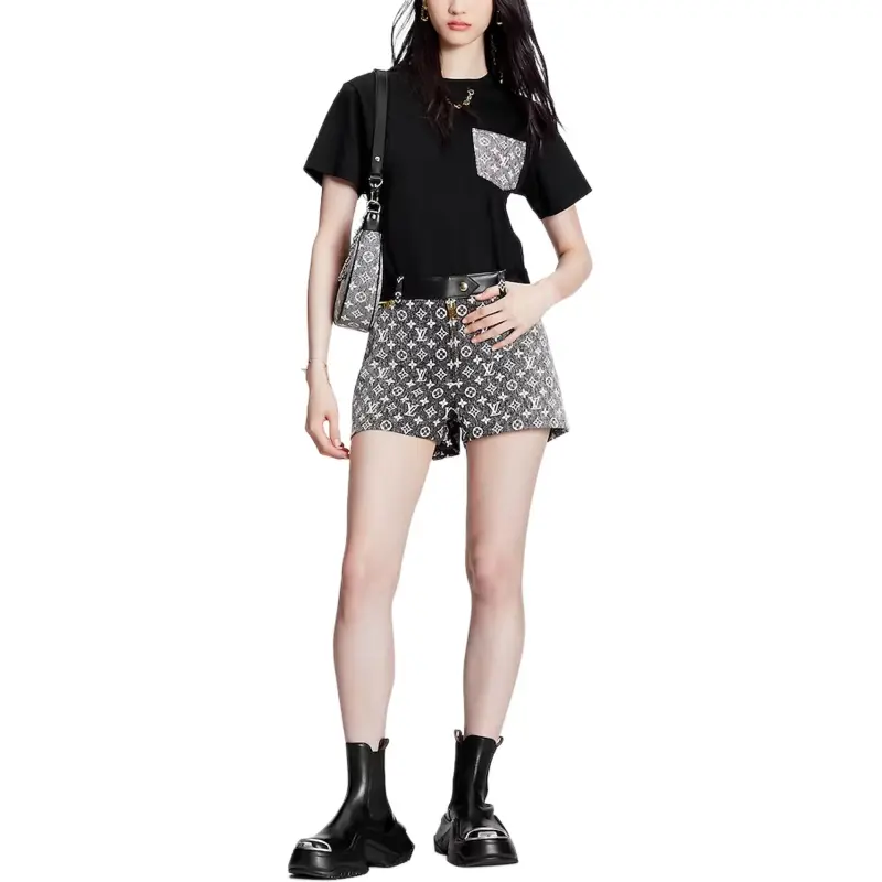 LOUIS VUITTON SS23 Casual Shorts Women's Gray-1