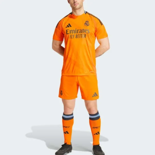 Adidas Real Madrid SS24 Soccer Bottom Men's Orange-3