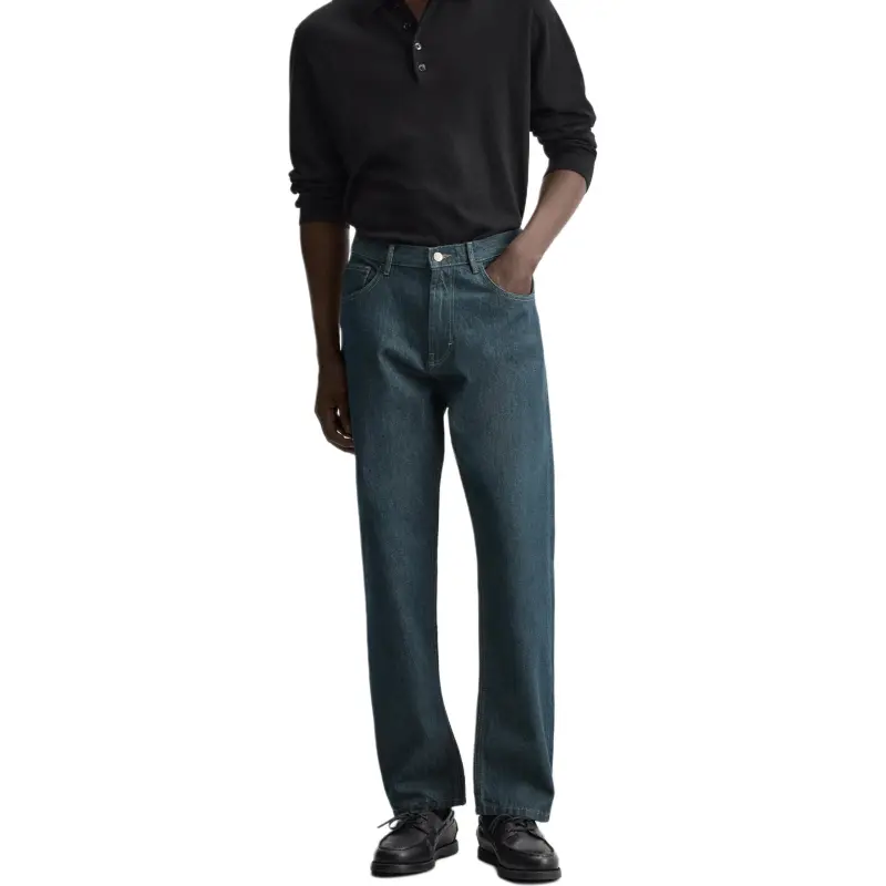 ZARA Jeans Men Blue/Green-4