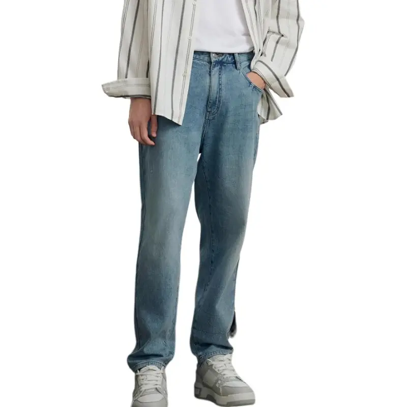 PEACEBIRD MEN Jeans Men Denim Light Blue 1-2