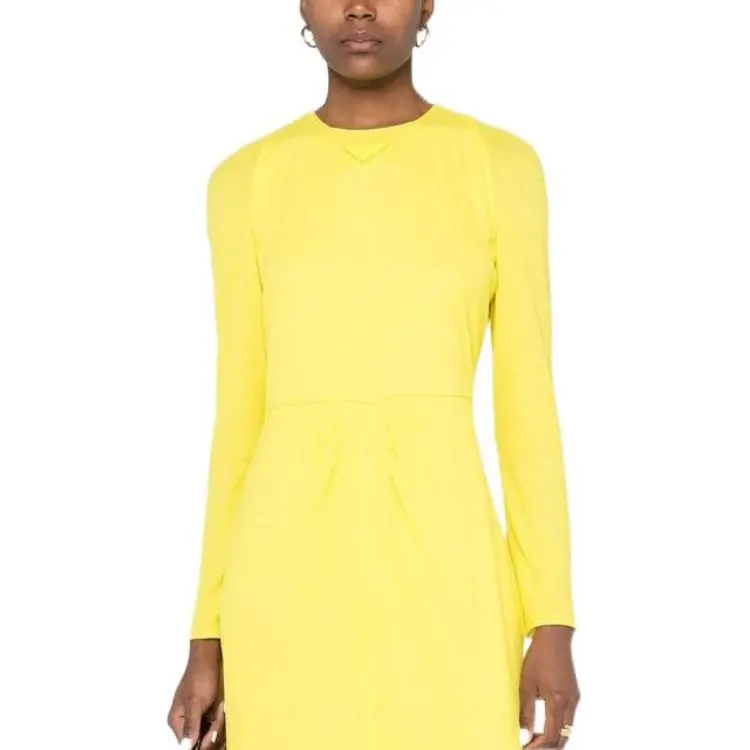 PRADA Long-Sleeved Dresses Women's Yellow-1