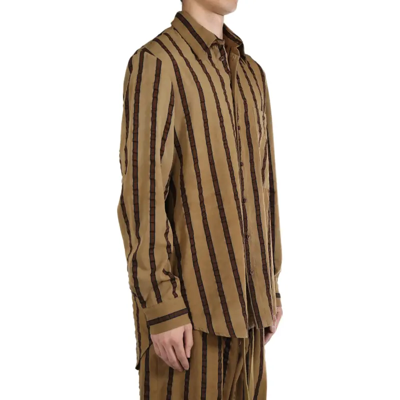 UMA WANG Shirts Men Brown-2