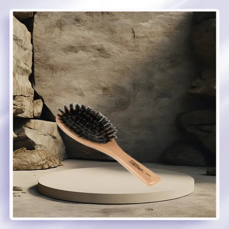 EUROSTIL Wild Boar Bristle Wooden Brush Massage 1 Pack-2