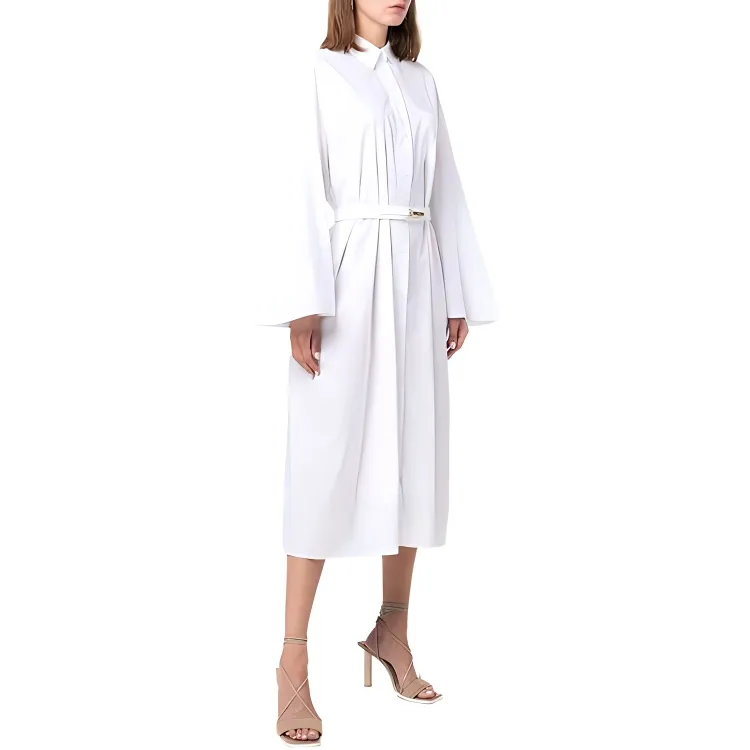 FENDI Long-Sleeved Dresses Women's White-3