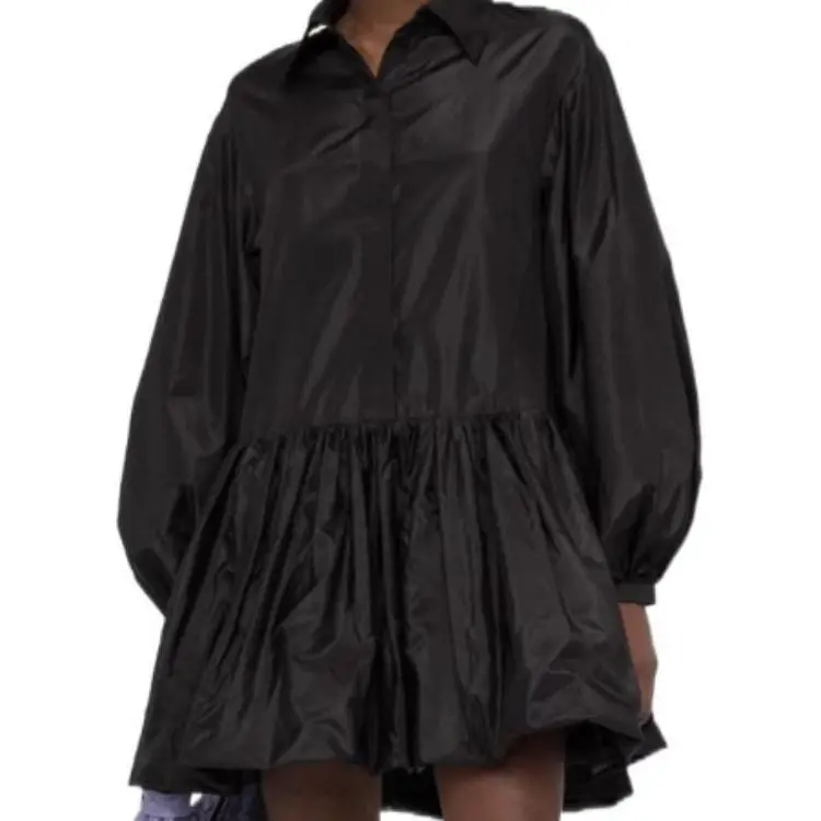 Valentino Long-Sleeved Dresses Women's Black-3