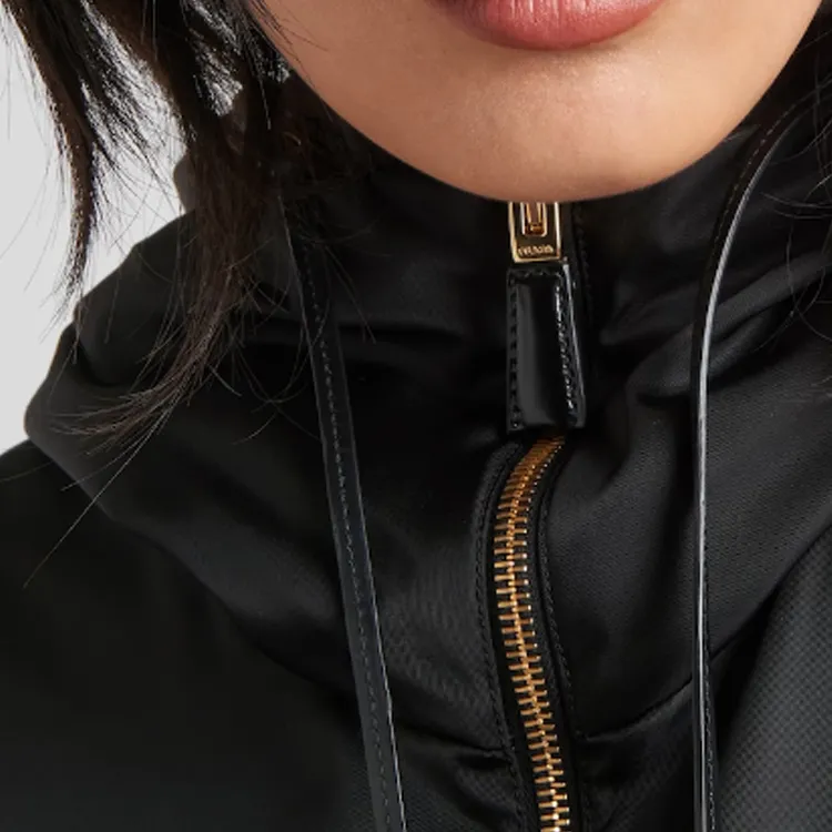 PRADA Half Zipped Drawstring Gilet-4