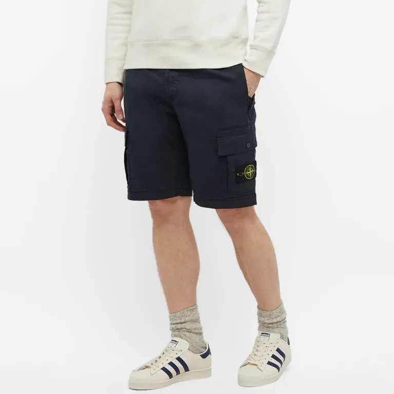STONE ISLAND Cargo Shorts Men's Marine Blue-2