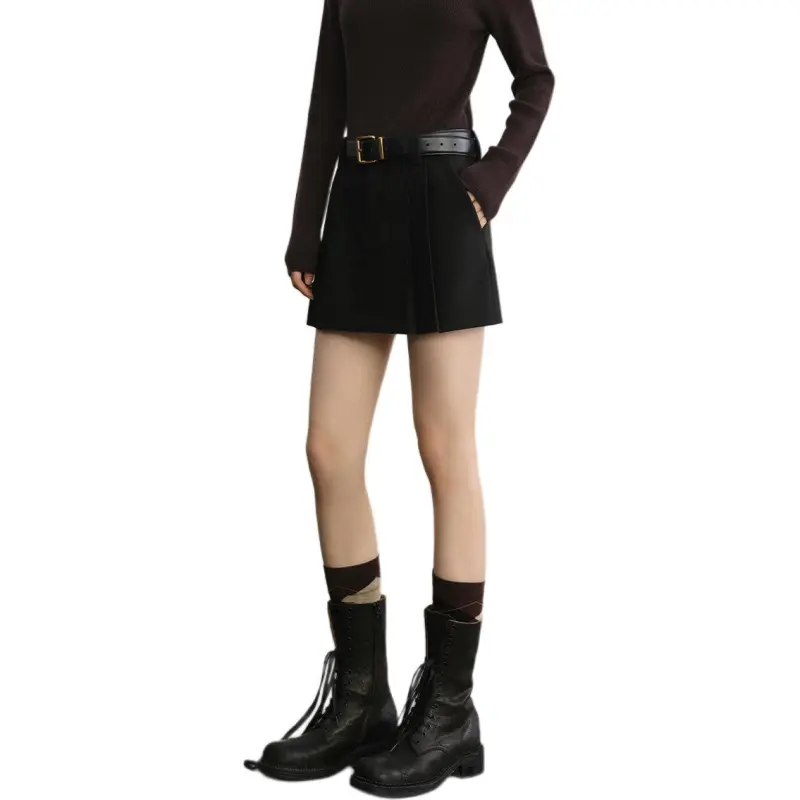Orange Desire Casual Short Skirts Women's Elegant Black-1