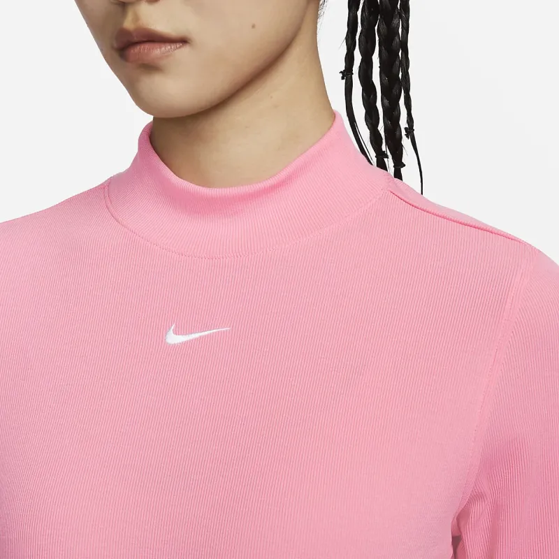 Nike T Shirts Women's Coral Pink-3