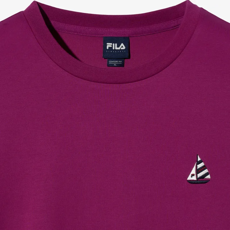 FILA T Shirt Unisex Dark Purple-2