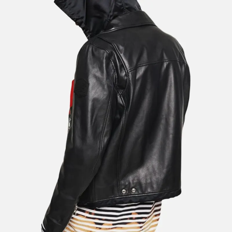 DIESEL Leather Jacket Men's Multicolor-1