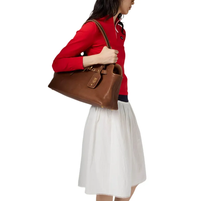 MIU MIU Logo print Midi Skirt-3