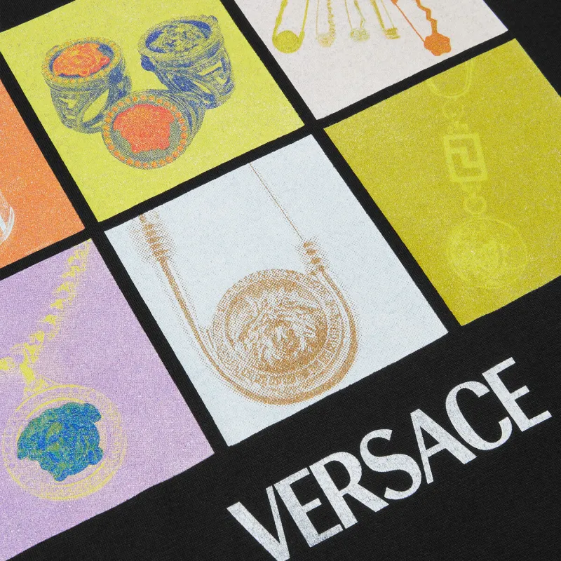 VERSACE Graphic Printed Crewneck T Shirt-2