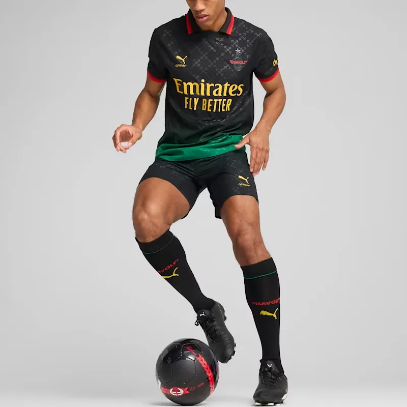 OFF WHITE X PUMA Ac Milan Authentic Jersey-3