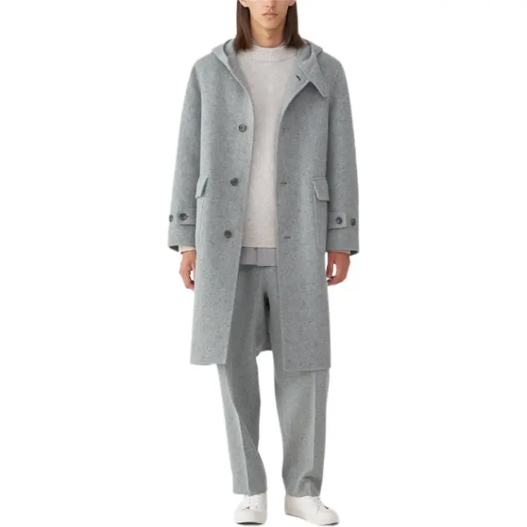 MUJI LABO Series Coats Men's Light Gray-3