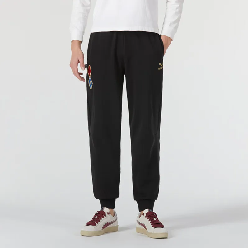 PUMA Knitted Sports Pants Unisex Black-3