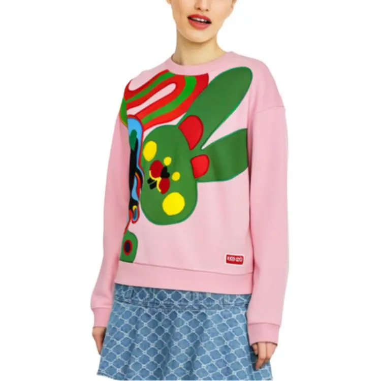 KENZO Motif Embroidered Crewneck Sweatshirt-3