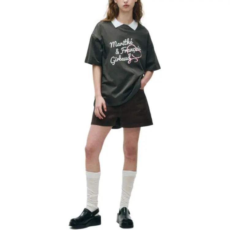 MARITHE FRANCOIS GIRBAUD Drop Shoulder Sleeve Short Sleeved T Shirts Women's-2
