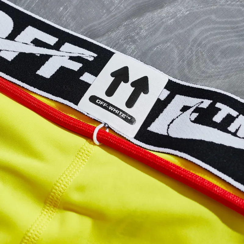 OFF WHITE X Nike Women's Training Shorts Opti Yellow-3