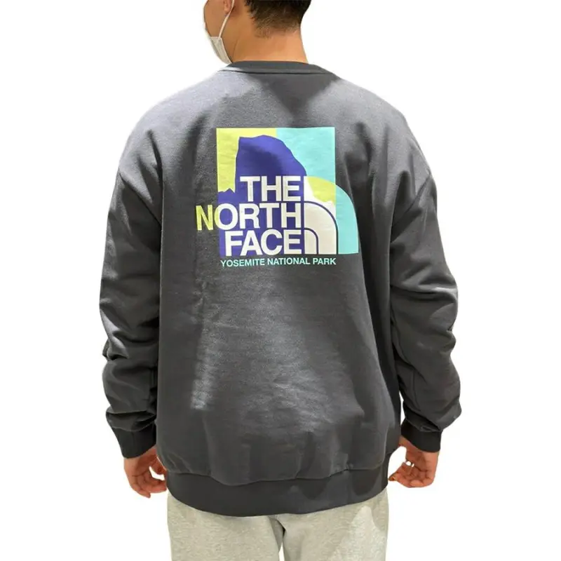 THE NORTH FACE Sweatshirts Men Charcoal Gray-4
