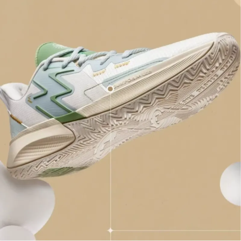 361° Anti Slip Wear Resistant Low Top Basketball Shoes Men's Green-2