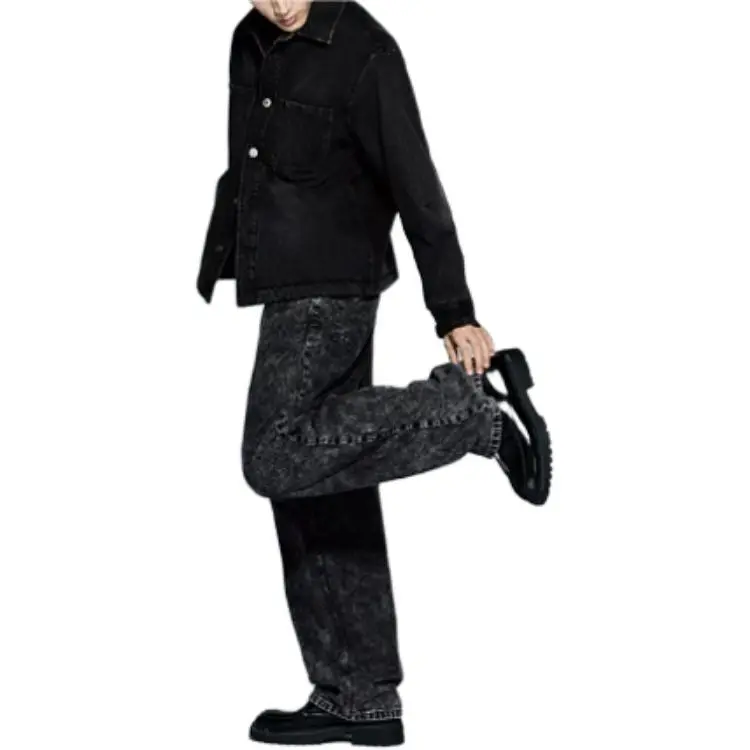 H&M Jeans Men Vintage Black-2