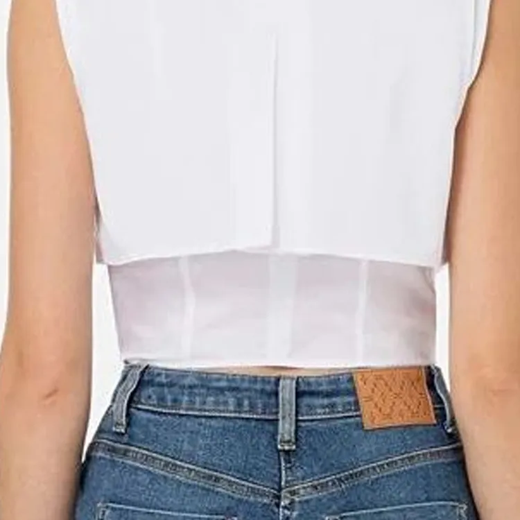 Elisabetta Franchi Cape insert Cropped Shirt-5