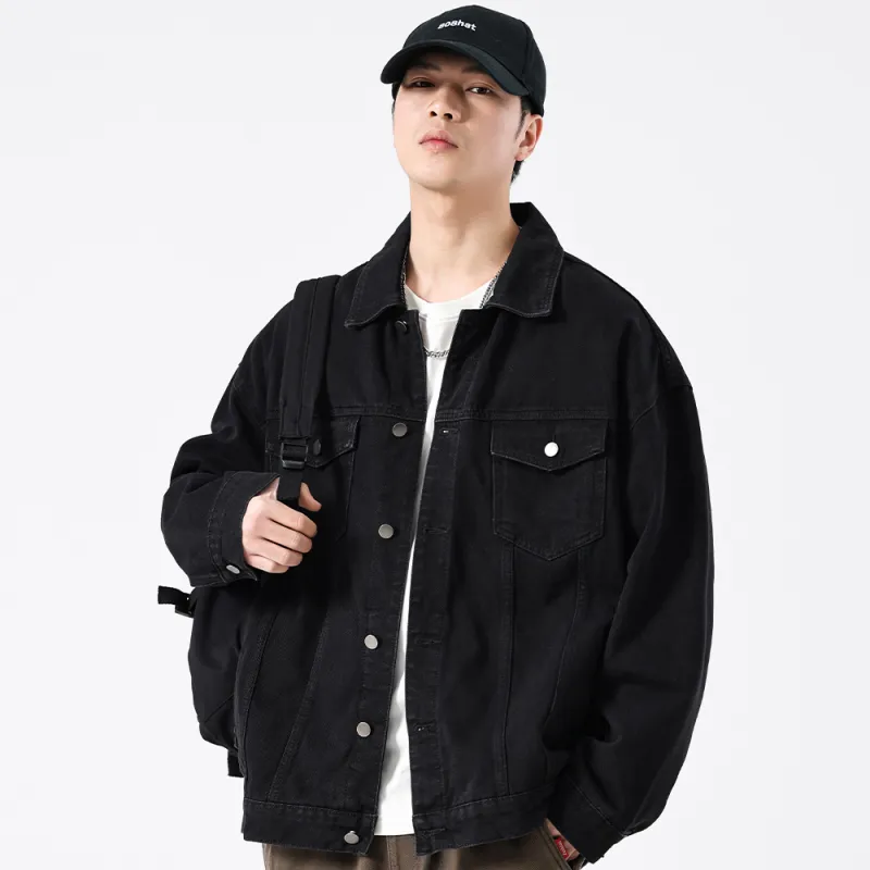 VALKOMM Denim Jacket Unisex Black-2