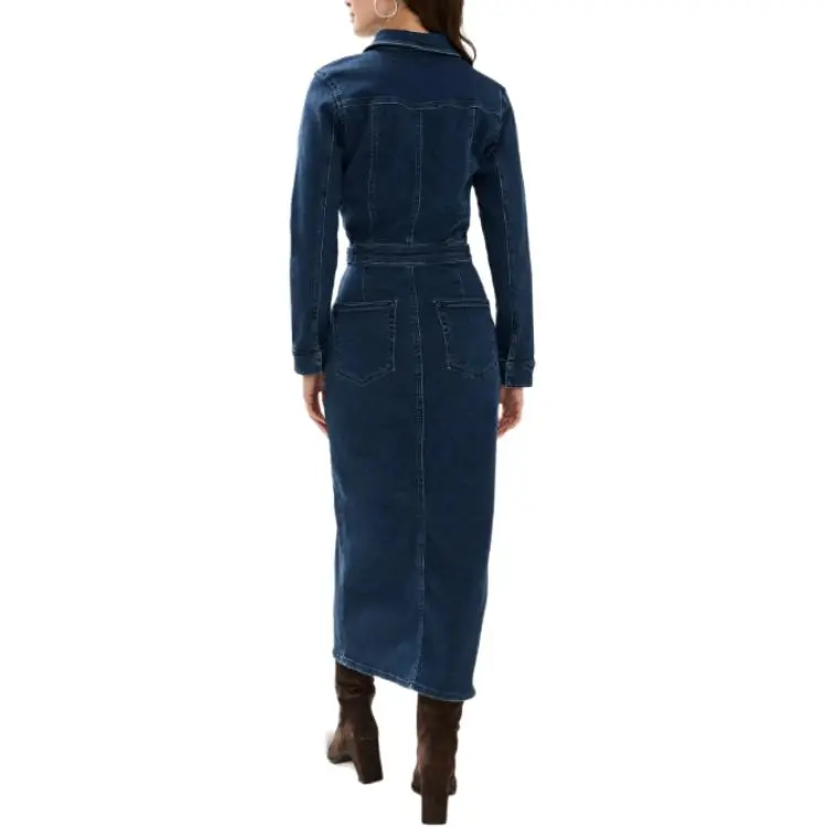 GOOD AMERICAN Long Sleeved Dress Women's Indigo-1