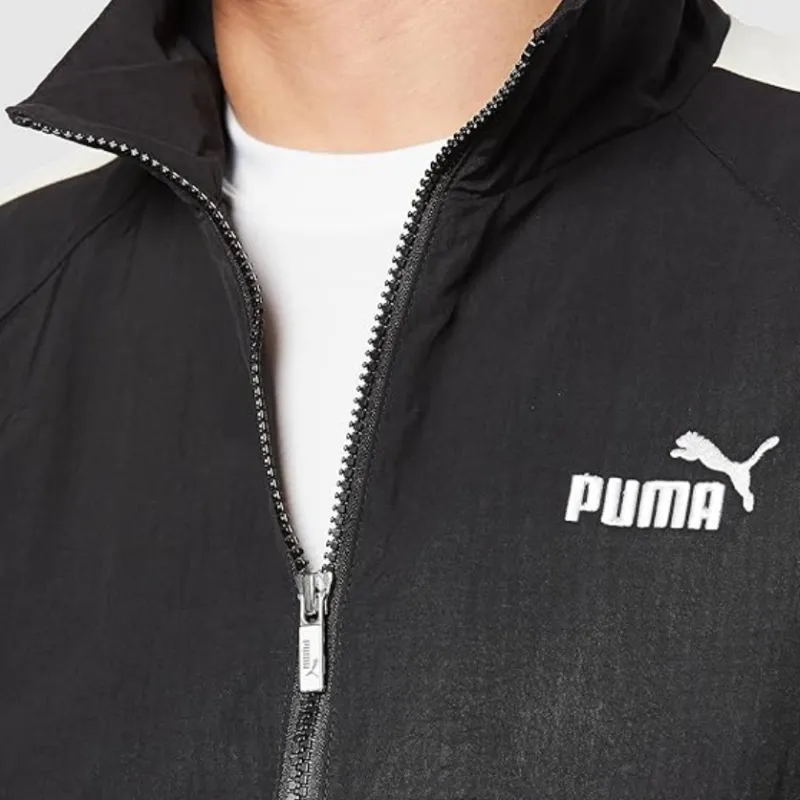 PUMA CORE HERITAGE Jackets & Coats Retro Sports Stand Collar Jackets Men's Black-4