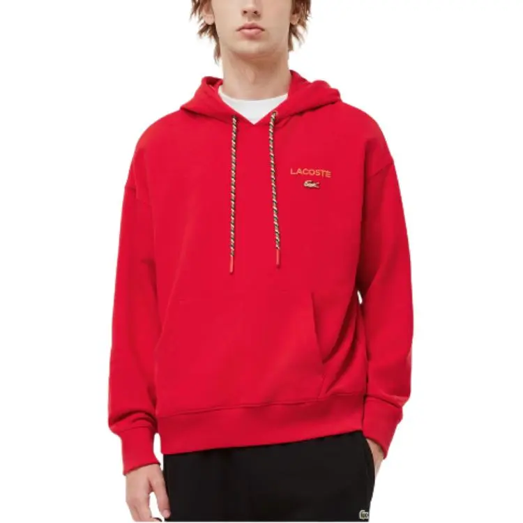 LACOSTE Auspicious Snake New Year Collection Sweatshirt Unisex Red-2