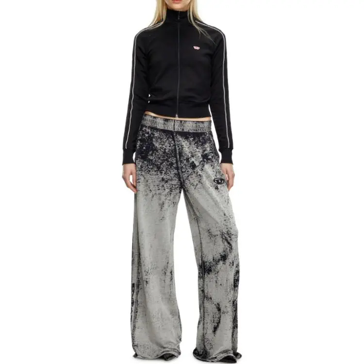 DIESEL F Jamila Piping D Zipped Sweatshirt-2