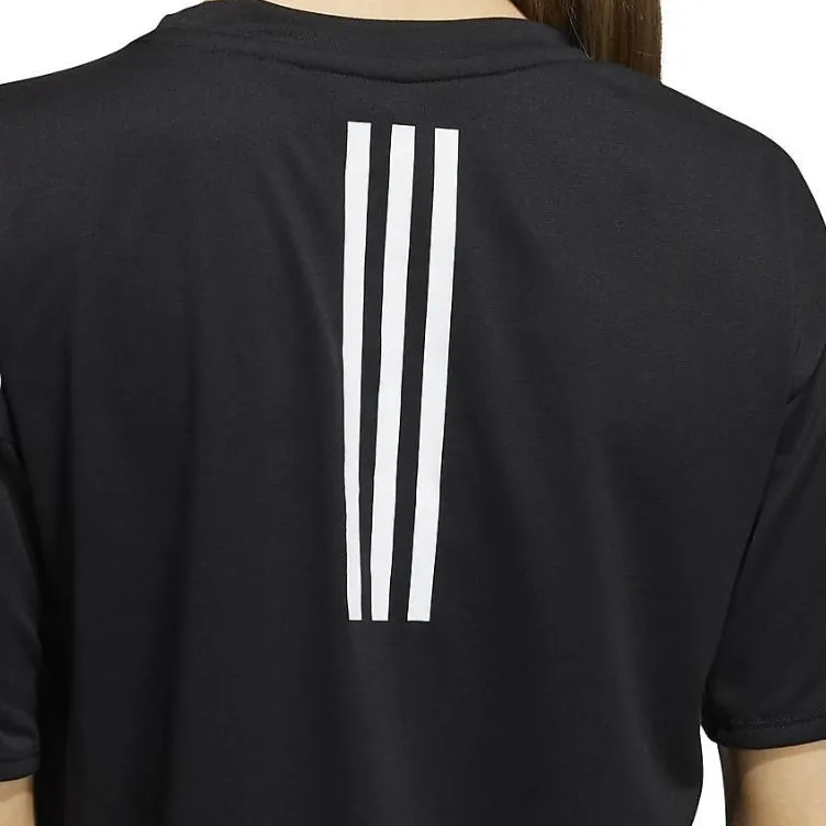 adidas Women's Training 3-Stripes AEROREADY Tee Black-5