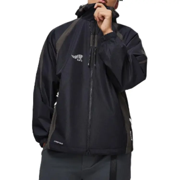 LiNing Badfive Windproof Windbreaker Jacket Men's Black-3