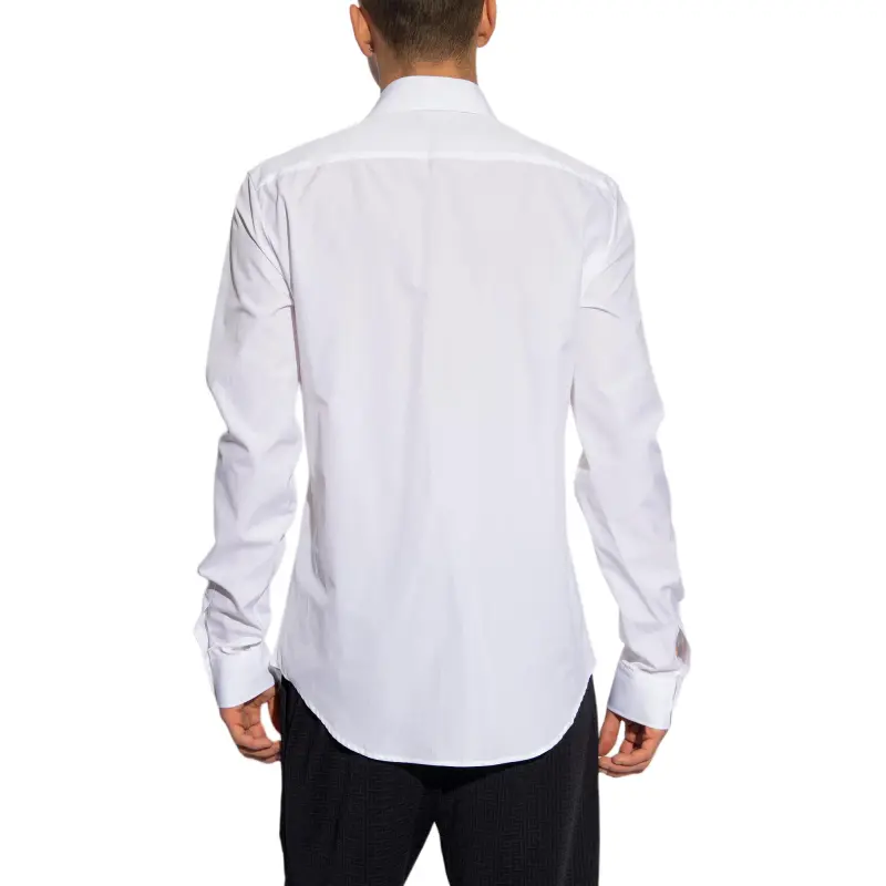 BALMAIN Logo Embroidered Buttoned Shirt-3