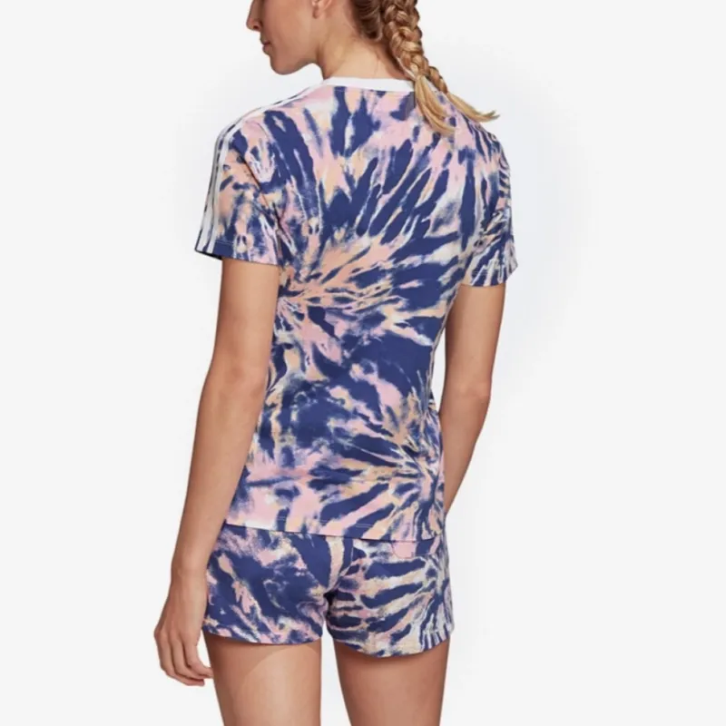 Adidas Originals T Shirt Women's Blue Orange-5