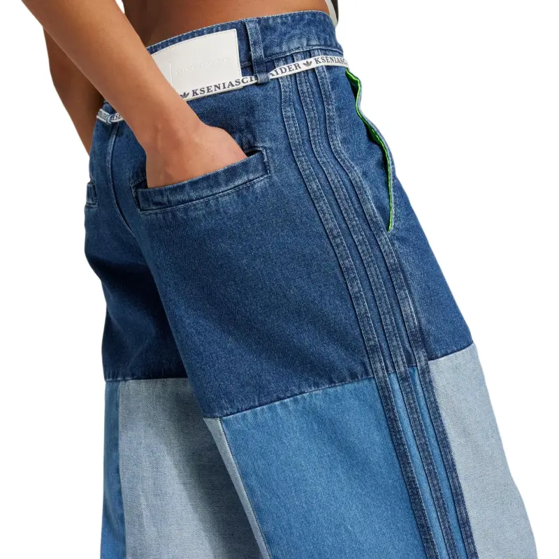 Adidas Originals Kseniaschnaider Patchwork Straight Leg Jeans-4