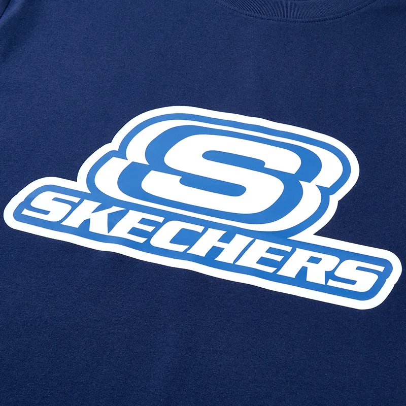 Skechers T Shirt Unisex Medieval Blue-5